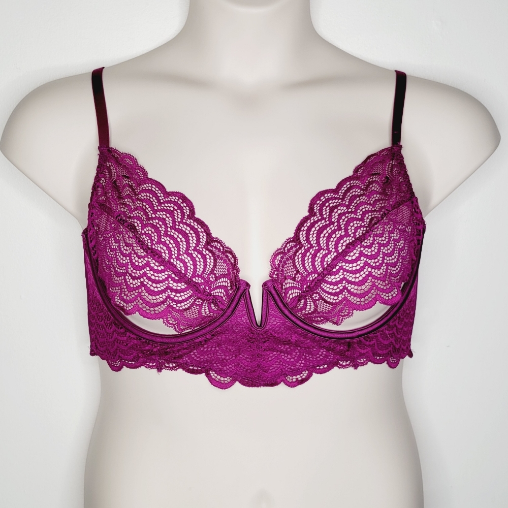 La Senza Cage Lace Cut Out Underwired Bra